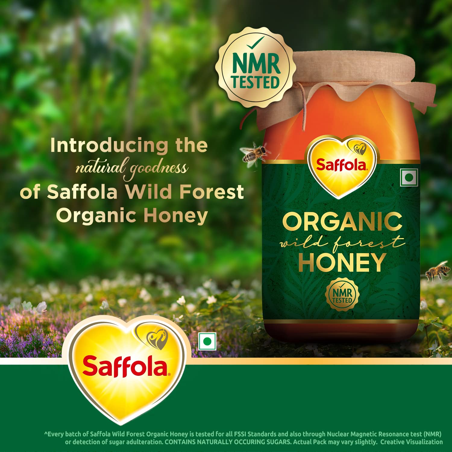 SAFFOLA WILD FOREST ORGANIC HONEY